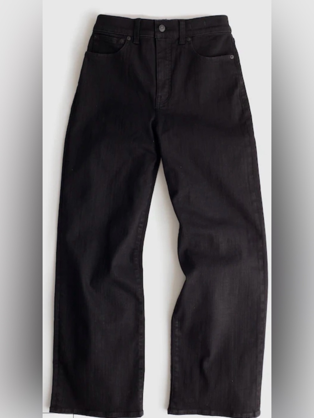 Madewell The Perfect Vintage Wide Leg Jeans 25 Black High Rise NWOT $168